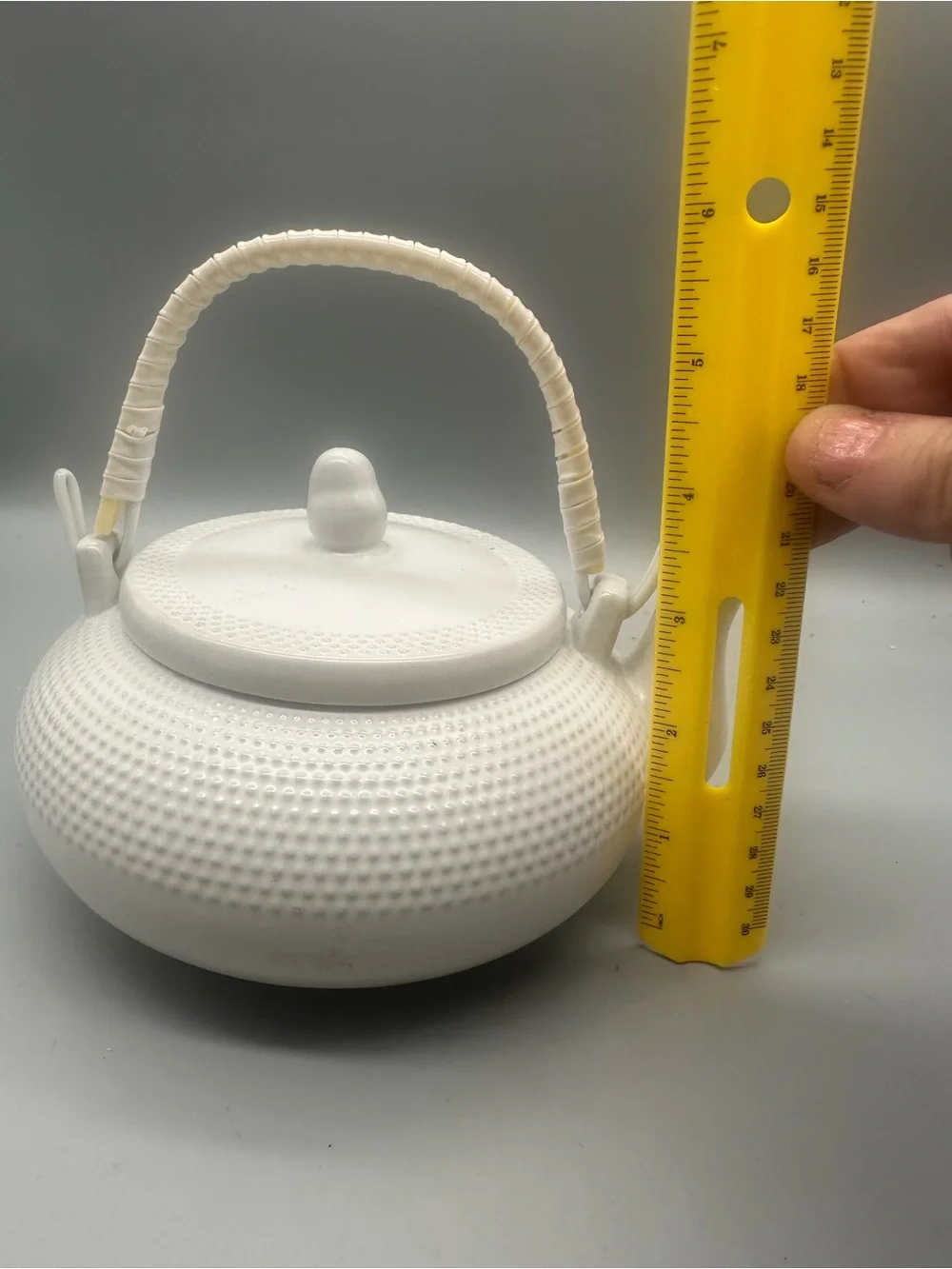 MSRF Design Studio White Ceramic Teapot